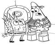 punk spongebob coloring page free7bb5