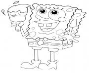 spongebob painting coloring paged51a