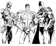 spiderman and batman and superman 6484
