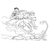 superman saves people coloring page9644