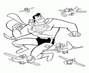 superman and planes coloring page93bf