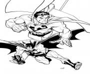 superman and batman coloring page3f76