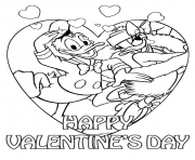 donald duck and daisy on valentine day disney sf960