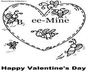 bee mine free valentines s0211