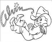 Printable cowboy alvin and the chipmunks coloring in pagesec5f coloring pages