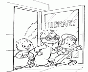 Printable go to library alvin and the chipmunks coloring in pages4d6a coloring pages