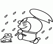 doraemon in a rainy day fdce