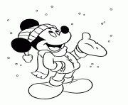 mickey and the snow in winter s9199
