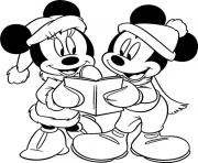 minnie and mickey reading a book disney a129