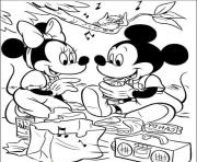minnie and mickey picnic disney aa88
