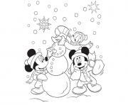 mickey and friends making snowman disney 0ce7