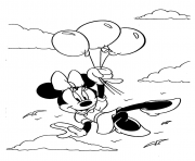 minnie flying in the sky disney b913