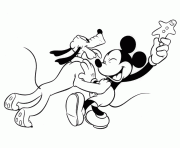 mickey and pluto s67d6 coloring pages