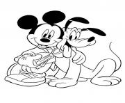 mickey mouse and pluto sd011