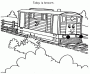 Printable thomas the train s toby is brown6a82 coloring pages