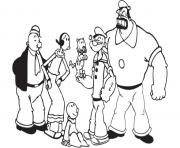 Printable popeye and friends c289 coloring pages