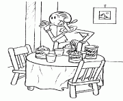 Printable olive serving lunch popeye b2a9 coloring pages