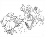 sebastian riding fishes little mermaid disney 054b
