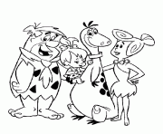 the flintstones family cartoon sf596