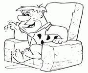 fred sitting on a couch flintstones fb6d