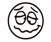 Printable emotion Funny Face4 coloring pages