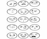Printable emotion coloring pages 4 coloring pages