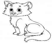 Printable cute baby wolf s18b0 coloring pages