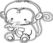 Printable cute monkey s for kids printabled9e1 coloring pages