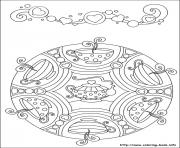 Printable simple free mandalas 44 coloring pages