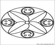 Printable easy simple mandala 73 coloring pages