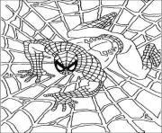 Printable spiderman web s1bed coloring pages