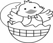 Printable baby chick preschool s easter859f coloring pages