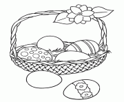 Printable easter s eggs in the basket5766 coloring pages