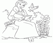 belle reading in garden disney princess dbf2