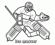 Printable hockey guard 9509 coloring pages