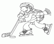 Printable franklin playing ice hockey fbd2 coloring pages