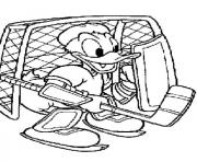 Printable donald plays hockey 71ea coloring pages