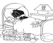 little daffy duck sleeping pictures of looney tunes sb457