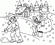 playing snow in the winter s printable8b0f