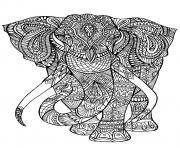 adult coloring pages elephant
