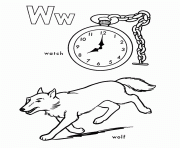 wolf and watch free alphabet
