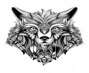 Printable premium wolf adult hd high quality coloring pages
