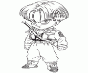 dragon ball z trunks coloring page