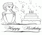 elsa making a wish colouring page