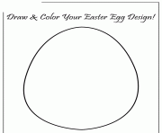 easter egg template cut out colouring page