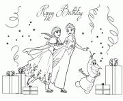 frozen cast ice skating colouring page