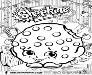 Printable shopkins kooky cookie coloring pages