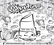 shopkins lippy lips Coloring Pages