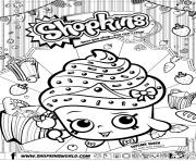 Printable shopkins cupcake queen coloring pages