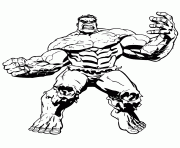 Printable big muscle incredible hulk coloring pages